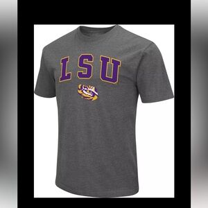 Fanatics Gray LSU Short Sleeve Tee